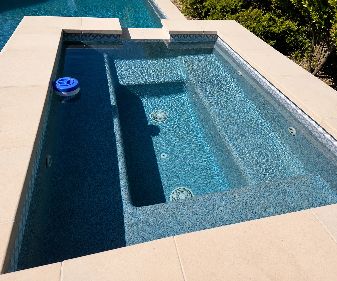 freshly remodeled pool